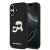 Karl Lagerfeld Liquid Silicone Double Heads MagSafe tok, iPhone 17 - fekete