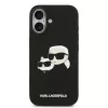 Karl Lagerfeld Liquid Silicone Double Heads MagSafe tok, iPhone 17 - fekete