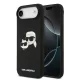 Karl Lagerfeld Liquid Silicone Double Heads MagSafe tok, iPhone Air - fekete