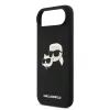 Karl Lagerfeld Liquid Silicone Double Heads MagSafe tok, iPhone Air - fekete