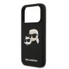 Karl Lagerfeld Liquid Silicone Double Heads MagSafe tok, iPhone 17 Pro - fekete