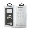 Karl Lagerfeld Liquid Silicone Double Heads MagSafe tok, iPhone 17 Pro - fekete