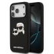 Karl Lagerfeld Liquid Silicone Double Heads MagSafe tok, iPhone 17 Pro Max - fekete