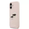 Karl Lagerfeld Liquid Silicone Double Heads MagSafe tok, iPhone 17 - rózsaszín