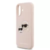 Karl Lagerfeld Liquid Silicone Double Heads MagSafe tok, iPhone 17 - rózsaszín