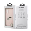 Karl Lagerfeld Liquid Silicone Double Heads MagSafe tok, iPhone 17 - rózsaszín