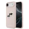 Karl Lagerfeld Liquid Silicone Double Heads MagSafe tok, iPhone Air - rózsaszín