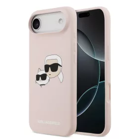   Karl Lagerfeld Liquid Silicone Double Heads MagSafe tok, iPhone Air - rózsaszín