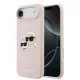 Karl Lagerfeld Liquid Silicone Double Heads MagSafe tok, iPhone Air - rózsaszín