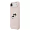 Karl Lagerfeld Liquid Silicone Double Heads MagSafe tok, iPhone Air - rózsaszín
