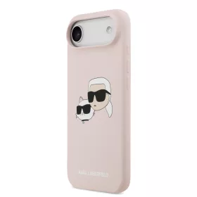   Karl Lagerfeld Liquid Silicone Double Heads MagSafe tok, iPhone Air - rózsaszín