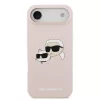 Karl Lagerfeld Liquid Silicone Double Heads MagSafe tok, iPhone Air - rózsaszín