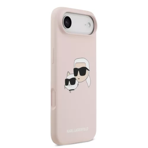 Karl Lagerfeld Liquid Silicone Double Heads MagSafe tok, iPhone Air - rózsaszín