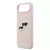 Karl Lagerfeld Liquid Silicone Double Heads MagSafe tok, iPhone Air - rózsaszín
