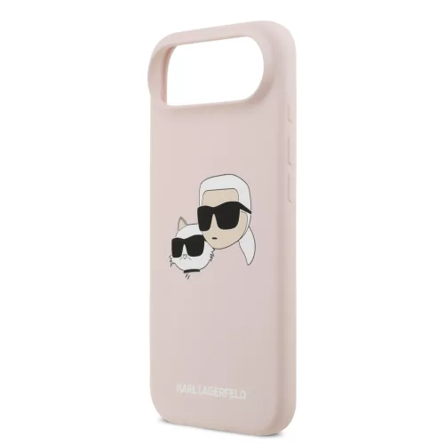 Karl Lagerfeld Liquid Silicone Double Heads MagSafe tok, iPhone Air - rózsaszín