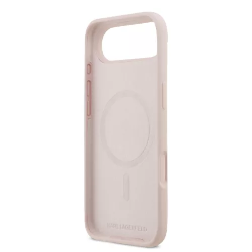 Karl Lagerfeld Liquid Silicone Double Heads MagSafe tok, iPhone Air - rózsaszín