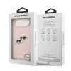 Karl Lagerfeld Liquid Silicone Double Heads MagSafe tok, iPhone Air - rózsaszín