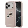 Karl Lagerfeld Liquid Silicone Double Heads MagSafe tok, iPhone 17 Pro Max - rózsaszín