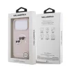 Karl Lagerfeld Liquid Silicone Double Heads MagSafe tok, iPhone 17 Pro Max - rózsaszín