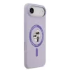 Karl Lagerfeld Liquid Silicone Karl and Choupette MagSafe tok, iPhone Air - lila