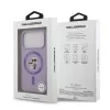 Karl Lagerfeld Liquid Silicone Karl and Choupette MagSafe tok, iPhone 17 Pro Max - lila
