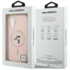 Karl Lagerfeld Liquid Silicone Karl and Choupette MagSafe tok, iPhone 17 - rózsaszín