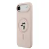 Karl Lagerfeld Liquid Silicone Karl and Choupette MagSafe tok, iPhone Air - rózsaszín