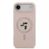 Karl Lagerfeld Liquid Silicone Karl and Choupette MagSafe tok, iPhone Air - rózsaszín