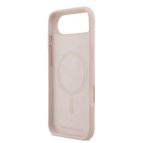 Karl Lagerfeld Liquid Silicone Karl and Choupette MagSafe tok, iPhone Air - rózsaszín