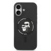 Karl Lagerfeld Liquid Silicone Karl and Choupette MagSafe tok, iPhone 17 - fekete