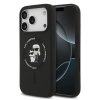 Karl Lagerfeld Liquid Silicone Karl and Choupette MagSafe tok, iPhone 17 Pro - fekete