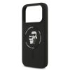Karl Lagerfeld Liquid Silicone Karl and Choupette MagSafe tok, iPhone 17 Pro - fekete