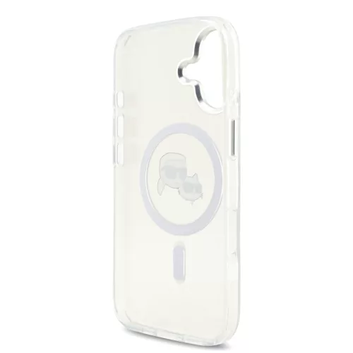 Karl Lagerfeld IML K&CH Heads Metal Frame MagSafe tok, iPhone 17 - átlátszó