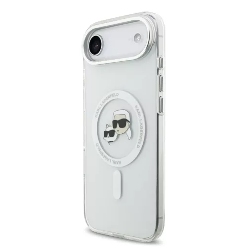 Karl Lagerfeld IML K&CH Heads Metal Frame MagSafe tok, iPhone Air - átlátszó