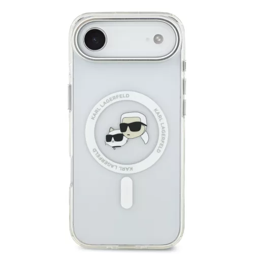 Karl Lagerfeld IML K&CH Heads Metal Frame MagSafe tok, iPhone Air - átlátszó