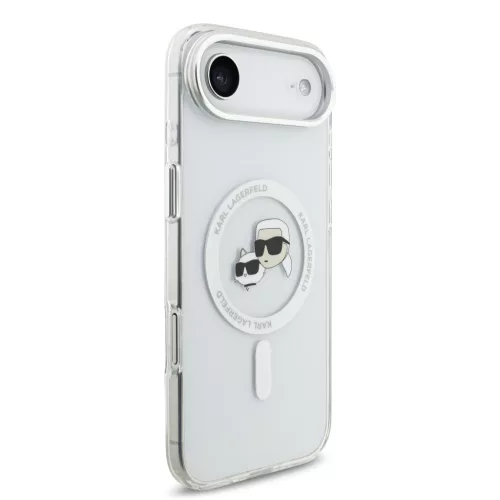 Karl Lagerfeld IML K&CH Heads Metal Frame MagSafe tok, iPhone Air - átlátszó