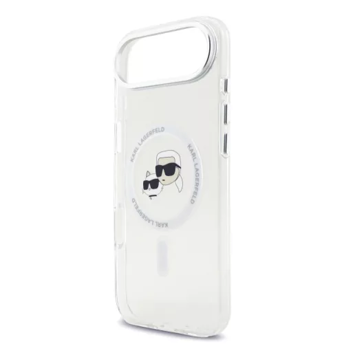 Karl Lagerfeld IML K&CH Heads Metal Frame MagSafe tok, iPhone Air - átlátszó