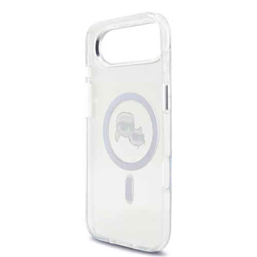 Karl Lagerfeld IML K&CH Heads Metal Frame MagSafe tok, iPhone Air - átlátszó