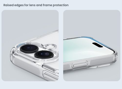 Nillkin Nature TPU PRO tok Apple iPhone 17 készülékhez – Átlátszó fekete