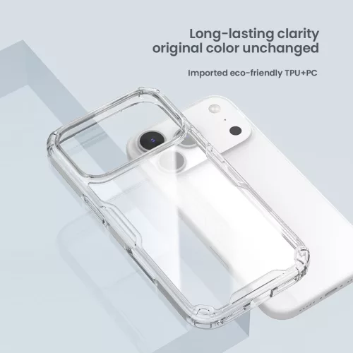 Nillkin Nature TPU PRO tok Apple iPhone Air készülékhez – Átlátszó fekete