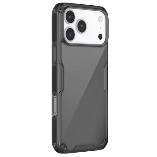 Nillkin Nature TPU PRO tok Apple iPhone 17 Pro Max / 18 Pro Max készülékhez – Átlátszó fekete