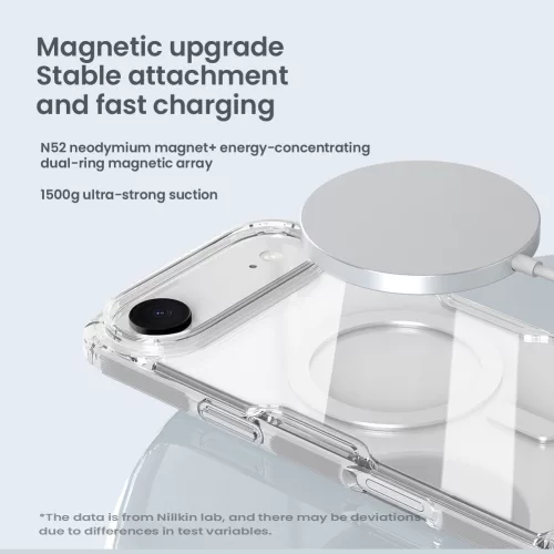 Nillkin Nature TPU PRO Magnetic tok Apple iPhone Air készülékhez – Átlátszó fekete