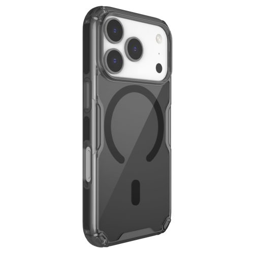 Nillkin Nature TPU PRO Magnetic tok Apple iPhone 17 Pro készülékhez – Átlátszó fekete