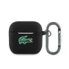 Lacoste Liquid Silicone Croc Logo AirPods tok – AirPods 4 – Fekete
