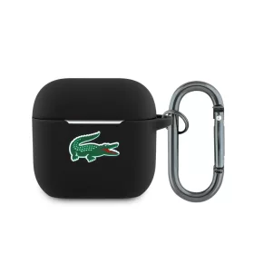   Lacoste Liquid Silicone Croc Logo AirPods tok – AirPods 4 – Fekete