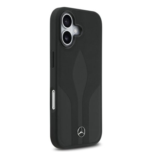 Mercedes Leather The Move MagSafe iPhone 17 tok – Fekete
