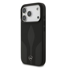   Mercedes Leather The Move MagSafe iPhone 17 Pro tok – Fekete