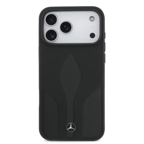 Mercedes Leather The Move MagSafe iPhone 17 Pro Max tok – Fekete