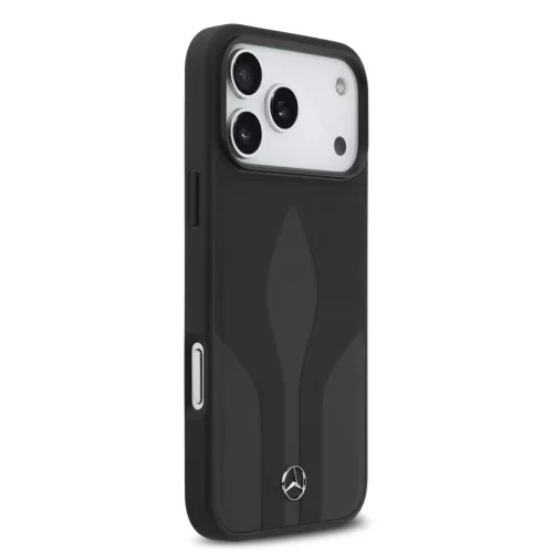 Mercedes Leather The Move MagSafe iPhone 17 Pro Max tok – Fekete