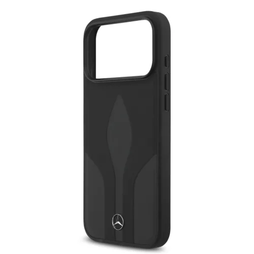 Mercedes Leather The Move MagSafe iPhone 17 Pro Max tok – Fekete